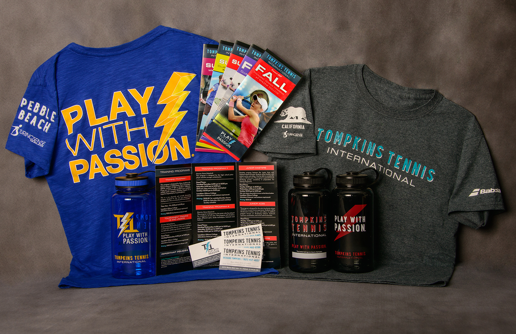 Tompkins Tennis T-shirt and Promotional Item Design